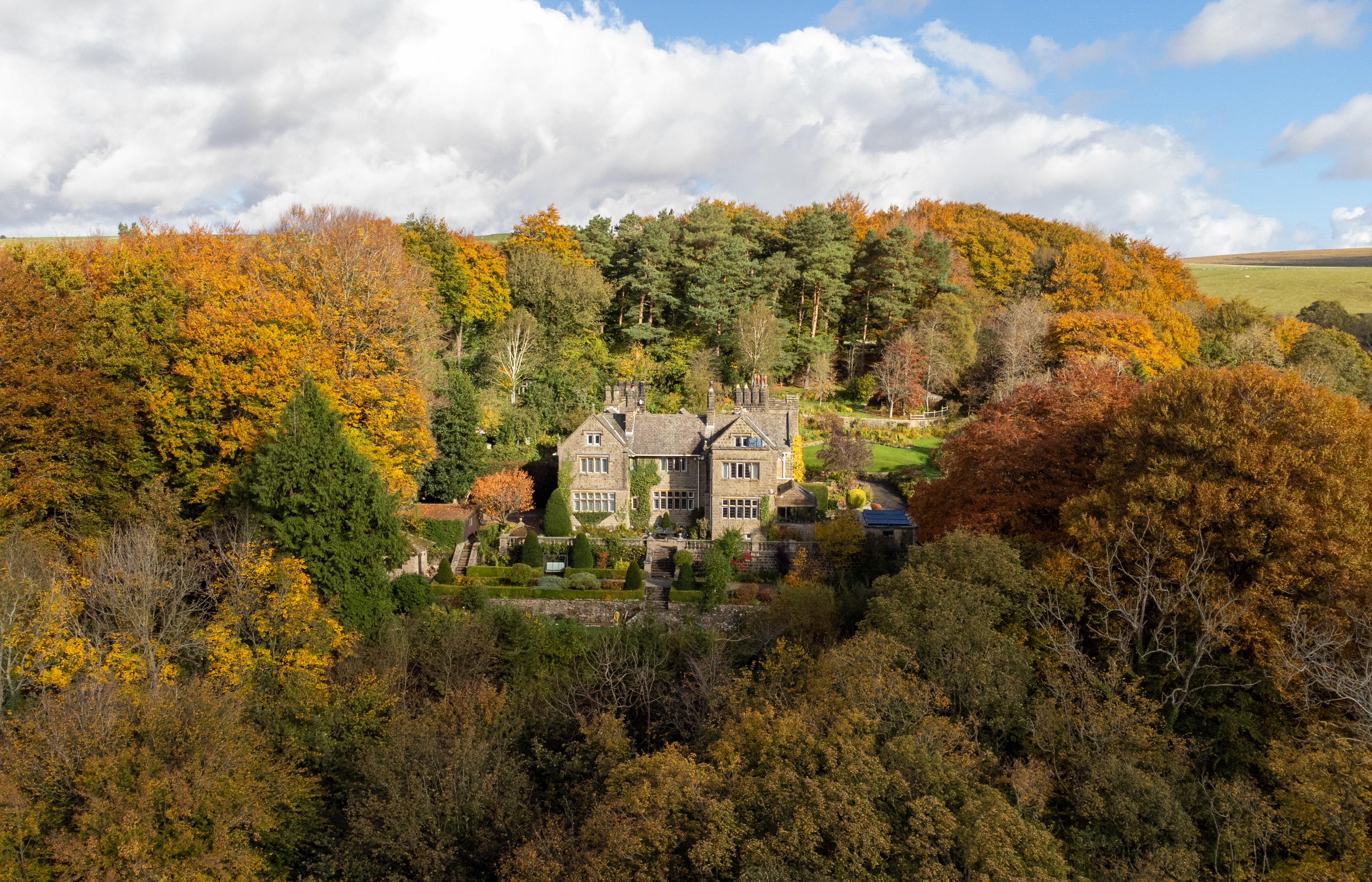 Hartlington hall aerial